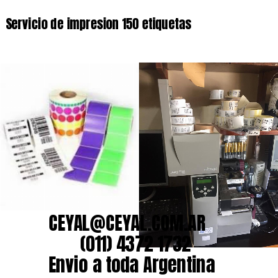 Servicio de impresion 150 etiquetas
