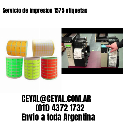 Servicio de impresion 1575 etiquetas