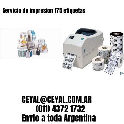 Servicio de impresion 175 etiquetas
