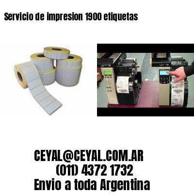 Servicio de impresion 1900 etiquetas