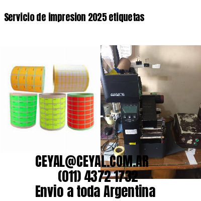 Servicio de impresion 2025 etiquetas