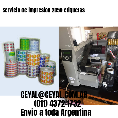 Servicio de impresion 2050 etiquetas