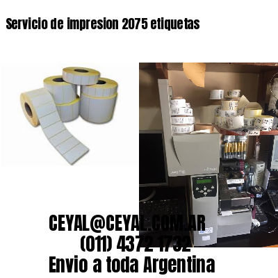 Servicio de impresion 2075 etiquetas