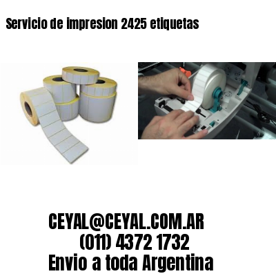 Servicio de impresion 2425 etiquetas