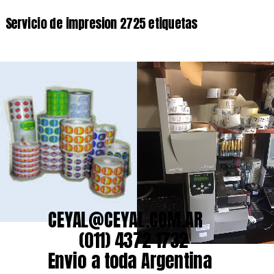 Servicio de impresion 2725 etiquetas