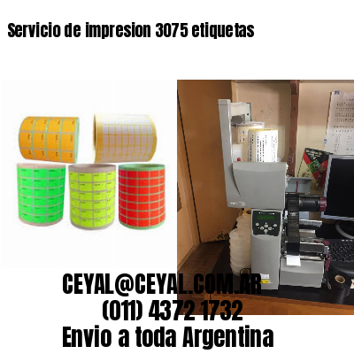 Servicio de impresion 3075 etiquetas