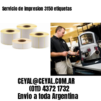 Servicio de impresion 3150 etiquetas