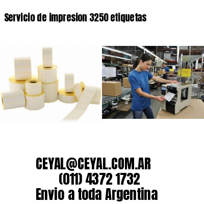 Servicio de impresion 3250 etiquetas