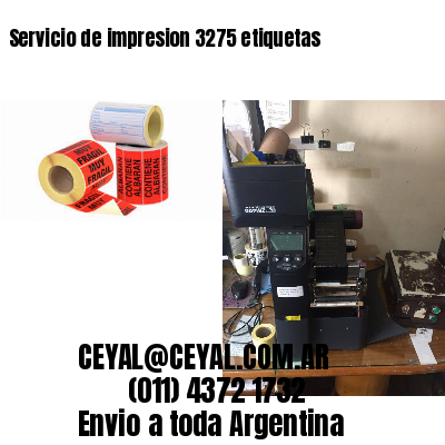 Servicio de impresion 3275 etiquetas
