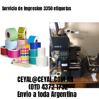 Servicio de impresion 3350 etiquetas