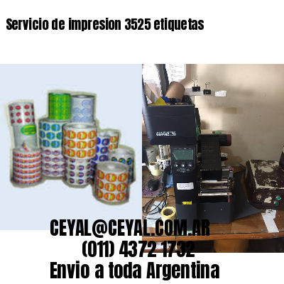 Servicio de impresion 3525 etiquetas