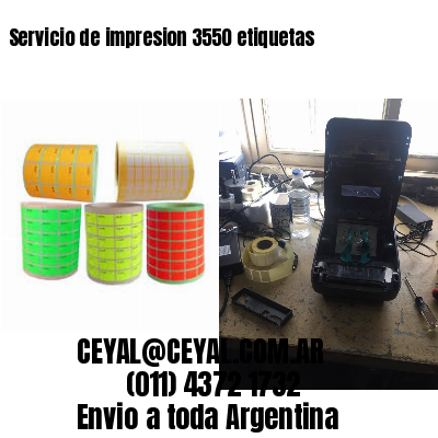 Servicio de impresion 3550 etiquetas