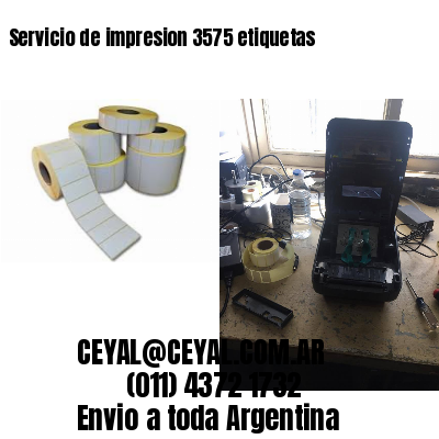 Servicio de impresion 3575 etiquetas
