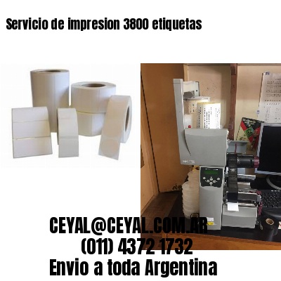Servicio de impresion 3800 etiquetas