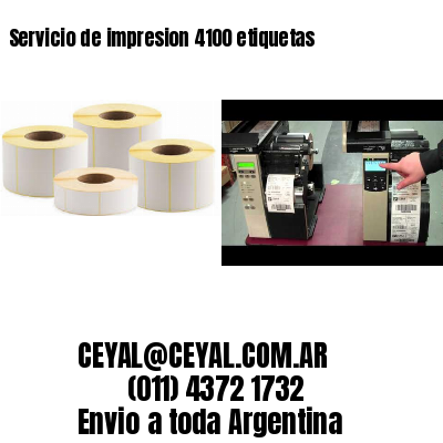 Servicio de impresion 4100 etiquetas