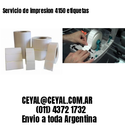 Servicio de impresion 4150 etiquetas