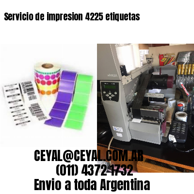 Servicio de impresion 4225 etiquetas