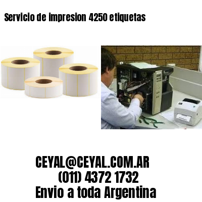 Servicio de impresion 4250 etiquetas