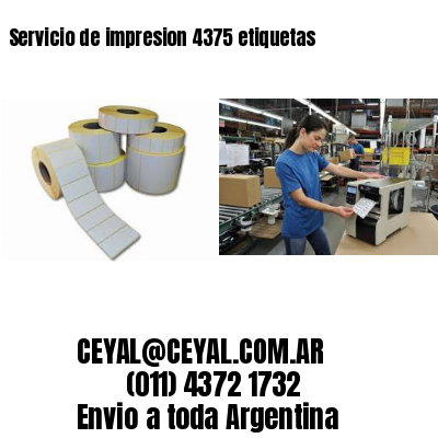 Servicio de impresion 4375 etiquetas
