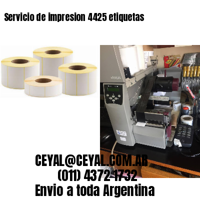 Servicio de impresion 4425 etiquetas
