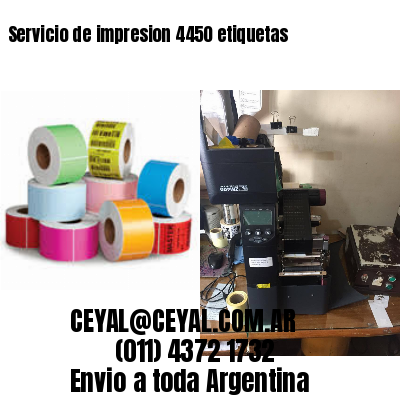 Servicio de impresion 4450 etiquetas