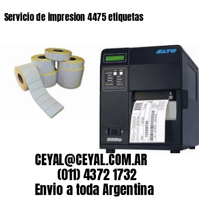 Servicio de impresion 4475 etiquetas