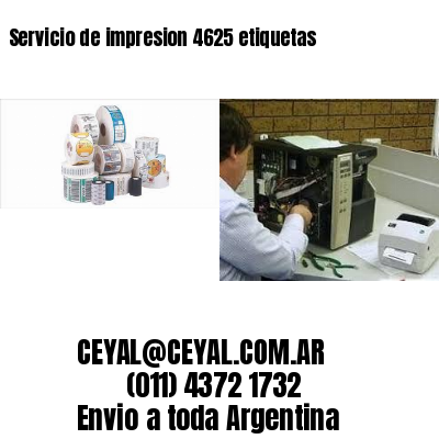 Servicio de impresion 4625 etiquetas