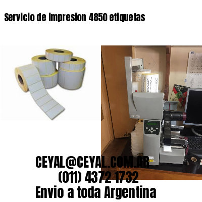 Servicio de impresion 4850 etiquetas