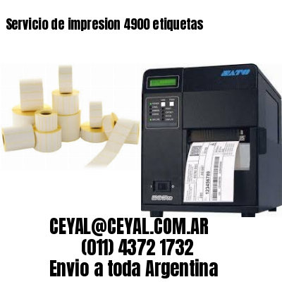 Servicio de impresion 4900 etiquetas