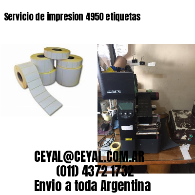 Servicio de impresion 4950 etiquetas
