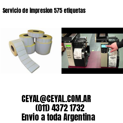 Servicio de impresion 575 etiquetas