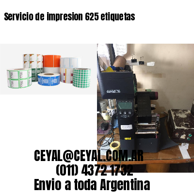 Servicio de impresion 625 etiquetas