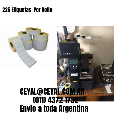 225 Etiquetas  Por Rollo
