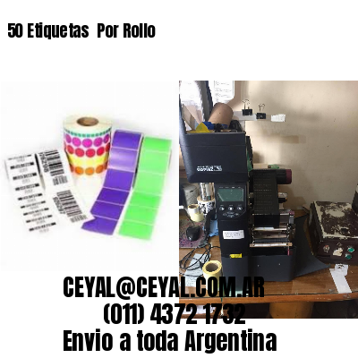 50 Etiquetas  Por Rollo
