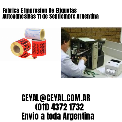 Fabrica E Impresion De Etiquetas Autoadhesivas 11 de Septiembre Argentina