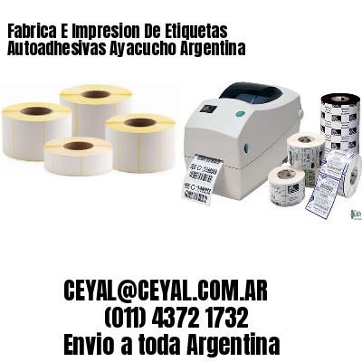 Fabrica E Impresion De Etiquetas Autoadhesivas Ayacucho Argentina