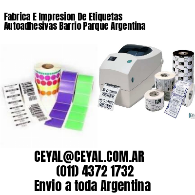 Fabrica E Impresion De Etiquetas Autoadhesivas Barrio Parque Argentina