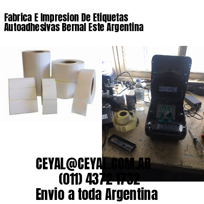 Fabrica E Impresion De Etiquetas Autoadhesivas Bernal Este Argentina