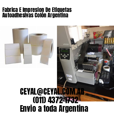 Fabrica E Impresion De Etiquetas Autoadhesivas Colón Argentina