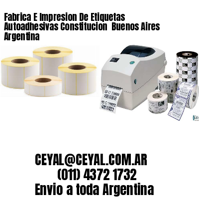 Fabrica E Impresion De Etiquetas Autoadhesivas Constitucion  Buenos Aires Argentina