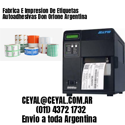 Fabrica E Impresion De Etiquetas Autoadhesivas Don Orione Argentina