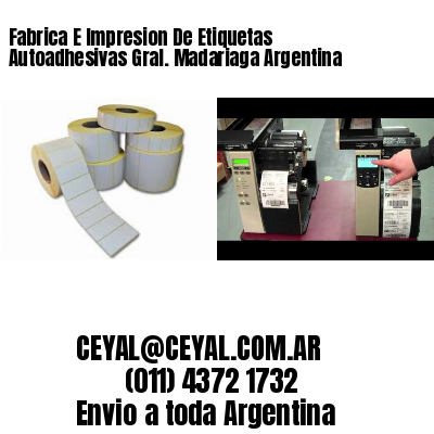 Fabrica E Impresion De Etiquetas Autoadhesivas Gral. Madariaga Argentina