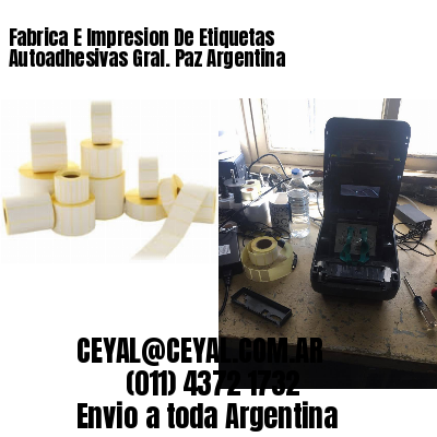 Fabrica E Impresion De Etiquetas Autoadhesivas Gral. Paz Argentina