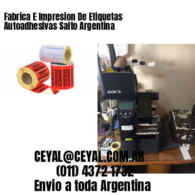 Fabrica E Impresion De Etiquetas Autoadhesivas Salto Argentina