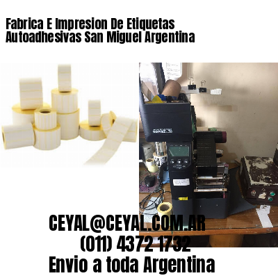 Fabrica E Impresion De Etiquetas Autoadhesivas San Miguel Argentina