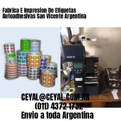 Fabrica E Impresion De Etiquetas Autoadhesivas San Vicente Argentina