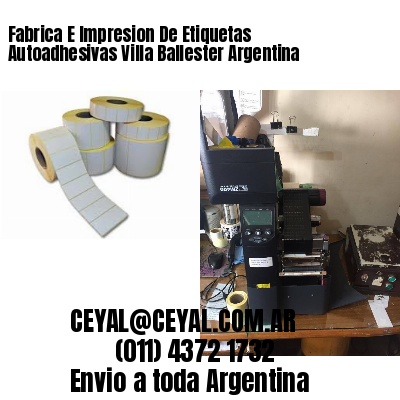 Fabrica E Impresion De Etiquetas Autoadhesivas Villa Ballester Argentina