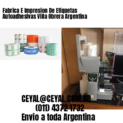 Fabrica E Impresion De Etiquetas Autoadhesivas Villa Obrera Argentina
