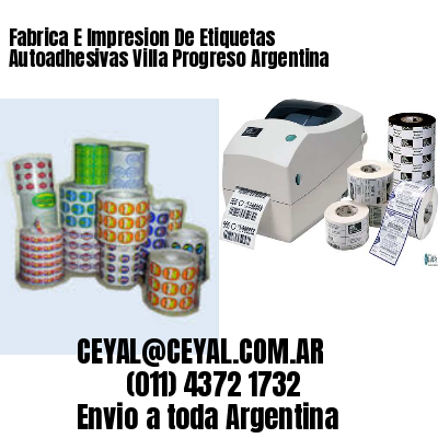 Fabrica E Impresion De Etiquetas Autoadhesivas Villa Progreso Argentina