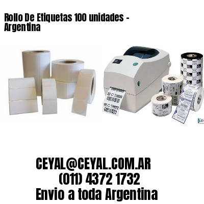 Rollo De Etiquetas 100 unidades – Argentina